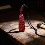 High – Purity Cinnabar Pixiu Pendant Necklace