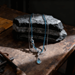 Snake – Design Teal Crystal Necklace