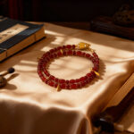 Red Agate – Like Snake Beaded Necklace, Layered Clavicle Chain