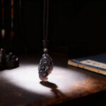 Obsidian Pixiu Pendant for Water Element Balance, Wealth – Attracting Jewelry