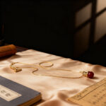 Red Agate – Like Snake Beaded Necklace, Layered Clavicle Chain