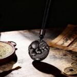 Natural rainbow eye obsidian pi xiu pendant jade necklace men’s and women’s couple pendant