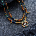 Vintage Multi – Stone Beaded Layered Necklace