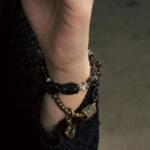 Handmade Black Sandalwood Beaded Bracelet with Smoky Quartz