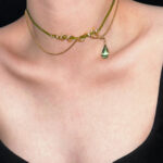 Snake – Design Olive Green Crystal Wood