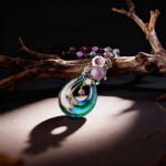 Handmade Colorful Glass Pendant Necklace