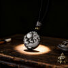 Natural rainbow eye obsidian pi xiu pendant jade necklace men's and women's couple pendant
