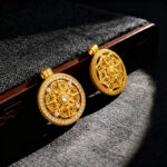 Ancient Craft Eight Treasures Compass Vajra Pestle Necklace