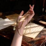 Snake – Design Olive Green Crystal Wood