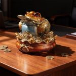 Wealth – Attracting Copper Golden Toad Ornament