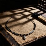 Pixiu Pendant Obsidian & Tiger Eye Stone Choker Necklace