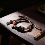 Nine-Eye Dzi Bead Braided Bracelet