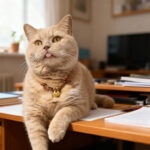 Pet Longevity Lock Collar with Small Gold Tuo Pendant
