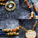Vintage Multi – Stone Beaded Layered Necklace