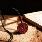 Cinnabar Mountain Ghost Coin Pendant Necklace