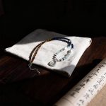 Natural Gemstone Beaded Necklace with Chalcedony Teardrop Pendant