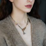 Natural Citrine & African Turquoise Beaded Choker Necklac