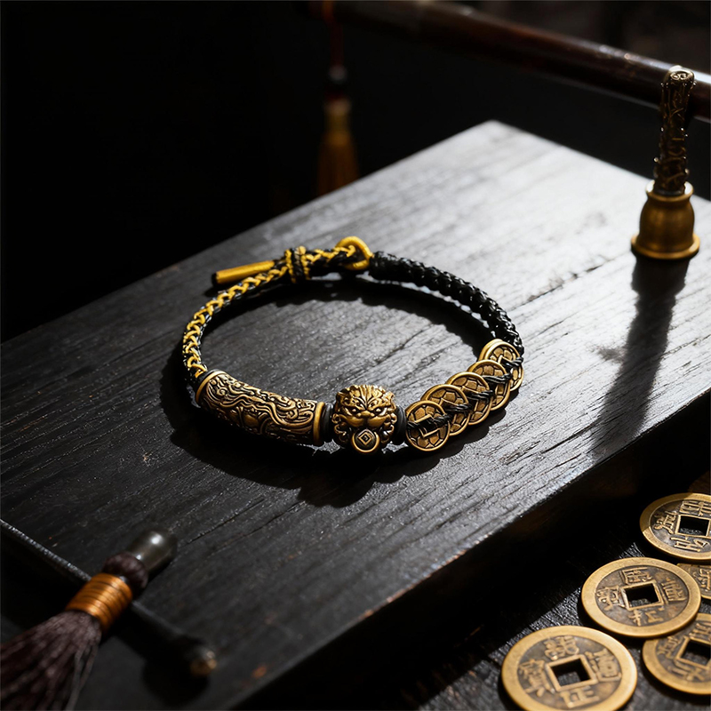 Wealth – Attracting Pixiu Bracelet with Five Emperors