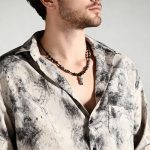 Pixiu Pendant Obsidian & Tiger Eye Stone Choker Necklace