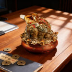 Wealth – Attracting Copper Golden Toad Ornament