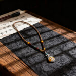 Ethnic – Style Beaded Long Necklace with Zen Retro Pendant