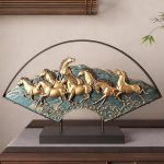 Auspicious Eight Horses Feng Shui Ornament