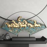 Auspicious Eight Horses Feng Shui Ornament