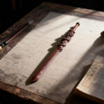 Authentic Old Peach Wood Sword for Protection