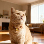 Pet Longevity Lock Collar with Small Gold Tuo Pendant