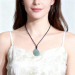 Jade Dragon and Phoenix Auspicious Pendant Hollow – Carved Jade Dragon and Phoenix Plate Jade Pendant