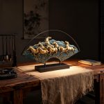 Auspicious Eight Horses Feng Shui Ornament