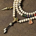 Hand-Inlaid Bodhi Root Neck Mala