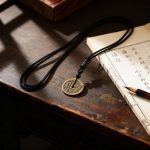 Antique Mountain Ghost Coin Pendant