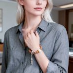 Rudraksha Bracelet with Pixiu and Moonstar Bodhi