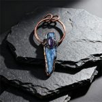 Irregular Kyanite Electroplated Bronze Necklace