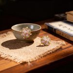 Resplendent New Chinese Style Four-Petal Flower Good Luck Jewelry Set