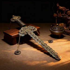 Antique Copper Coin Sword with 75 Coins