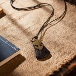 Ebony Handmade Axe-Shaped Pendant