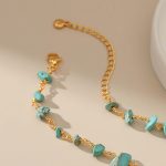 Turquoise Irregular Bead Anklet