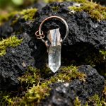 Natural Crystal Point Raw Stone Pendant