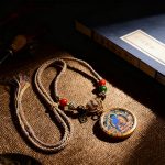 Hand – Woven Cord Necklace  Pendant