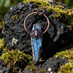 Irregular Kyanite Electroplated Bronze Necklace