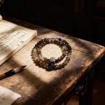 Lucky Blessing Black Silver Obsidian & Gray Moonstone Bracelet