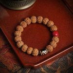 Rudraksha, Cinnabar & Dzi Bead Bracelet
