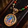 Hand - Woven Cord Necklace Pendant