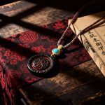 Hetian Jade Qingyu Tai Chi Peace Buckle Pendant