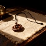 Jujube Wood Qiankun Ring Yin-Yang Pendant