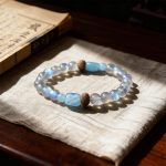 Aquamarine & Gray Moonstone Bracelet for Hope & Light