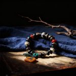 Yak Bone Dzi Bead Bracelet