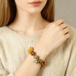 Tibetan Style Multi-Gem Lion Bracelet